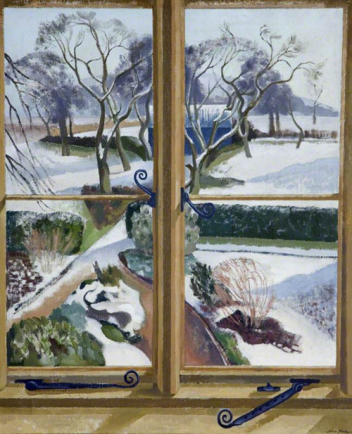 John Nash (1893-1977) - The Garden Under Snow c.1924-1930. Oil on canvas.