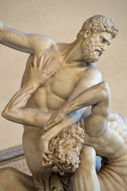 simobutterfly:Loggia dei Lanzi, Giambologna - Ercole e il centauro Nesso (particolare).Scatto di Rus