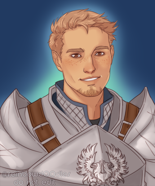 rainbowd00dles: last but not least, Alistair for the six fanarts challenge