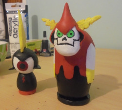 starbour:  C. Peeps now has his BFF to keep him company! Good Grop. Hater was a nightmare to make and paint. The “Strategic Battle Figures” from The Cool Guy episode. 