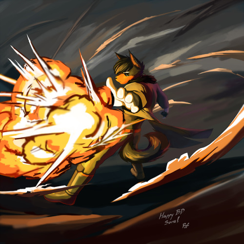 Happy Birthday to @soraa-art ! He’s always drawing hot boys, so I drew his hot boy :&