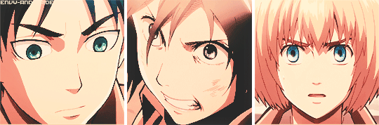 envy-and-pride:        進撃の巨人:   三人組   // Shingeki no Kyojin : Trio 