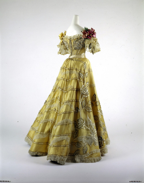 Duval and Eagan evening dress,  c. 1889