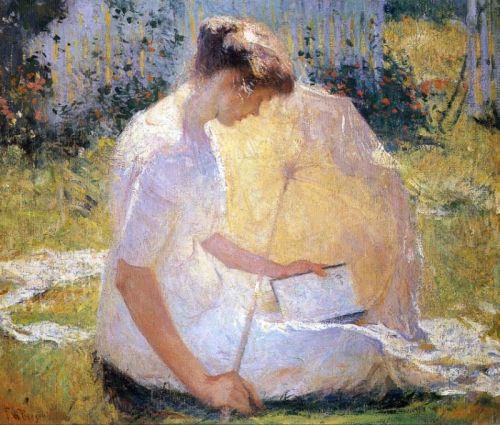 master-painters:Frank W. Benson - The Reader - 1910Frank W. Benson - Firelight - 1893Frank W. Benson