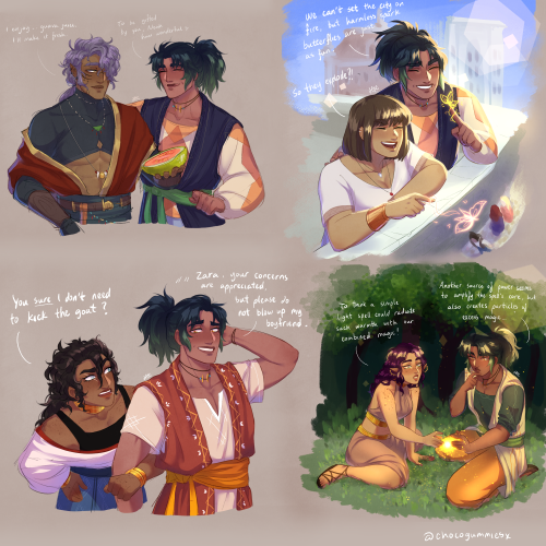 practice requests w Arkius!ft. the wonderful ocs of @neahelendha, @simp_for_asra, @pastelglasses , a