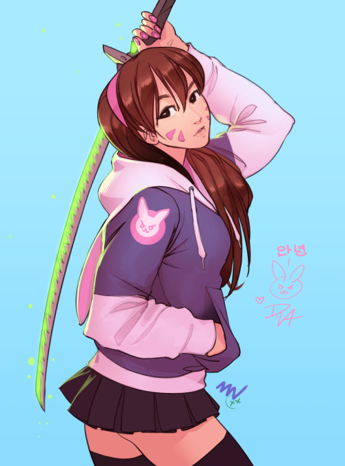 vashito: Dragonblade Deev~ &lt;3  casual dva with genji’s sword for @KaliOv3rl04dpatreon . twitter 