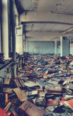  Abandoned library, Russia. 