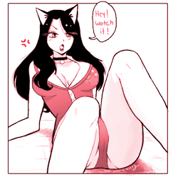 karismatickitty:  i never draw kana’s thighs, but when i do (๑ↀᆺↀ๑)✧
