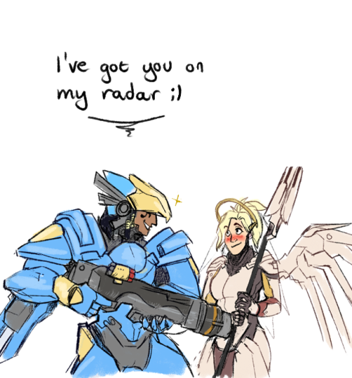 kdubzart: So i just got called over by a pharah in pre-game for heals and she dropped this suave af 