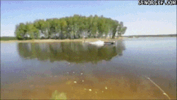 sillygif:  Wakeboarding can be pretty tiring - http://bit.ly/1ANocqZ 