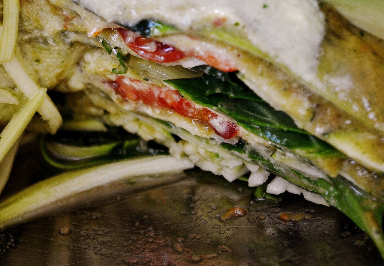ashleyrawblog:  Made a raw vegan lasagna today! LOOK AT ALL OF THAT LAYERED GOODNESS!