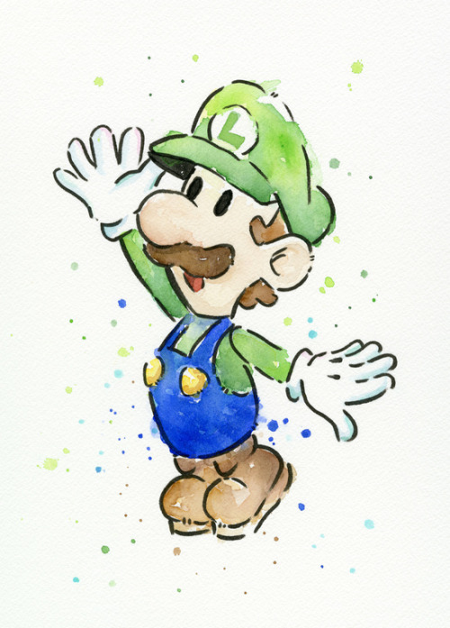 nerdsandgamersftw:Super Mario WatercolorsCreated adult photos