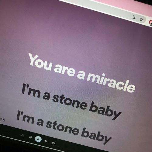 You are a miracle! This little line is the main message of my song Stone Baby! #YouAreAMiracle #Song