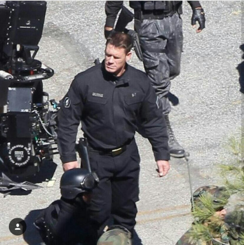 relatablepicturesofoptimusprime:  More behind the scenes pics of John Cena as a Sector 7 Agent. Pics courtesy of @johncenacrews on Instagram.