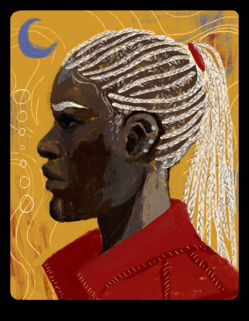 unhooking-the-stars:ipre lucretia[image description: a portrait of Lucretia from the shoulders up, i