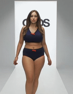 plussizeebony:Jada Sezer in ASOS CURVE Exclusive Bikini Top With Bow &amp; ASOS