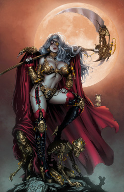 imthenic:  Lady Death color by Kromespawn