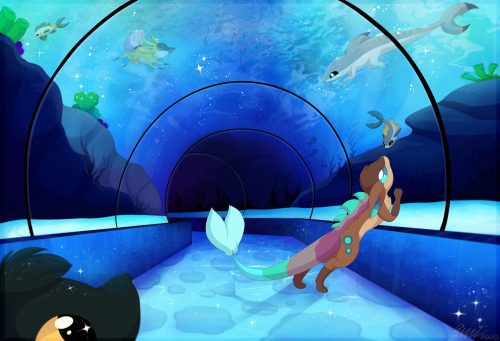 Don’t know if i like this or not ^^; but best Aquarium tunnel I’ve managed to draw so fa