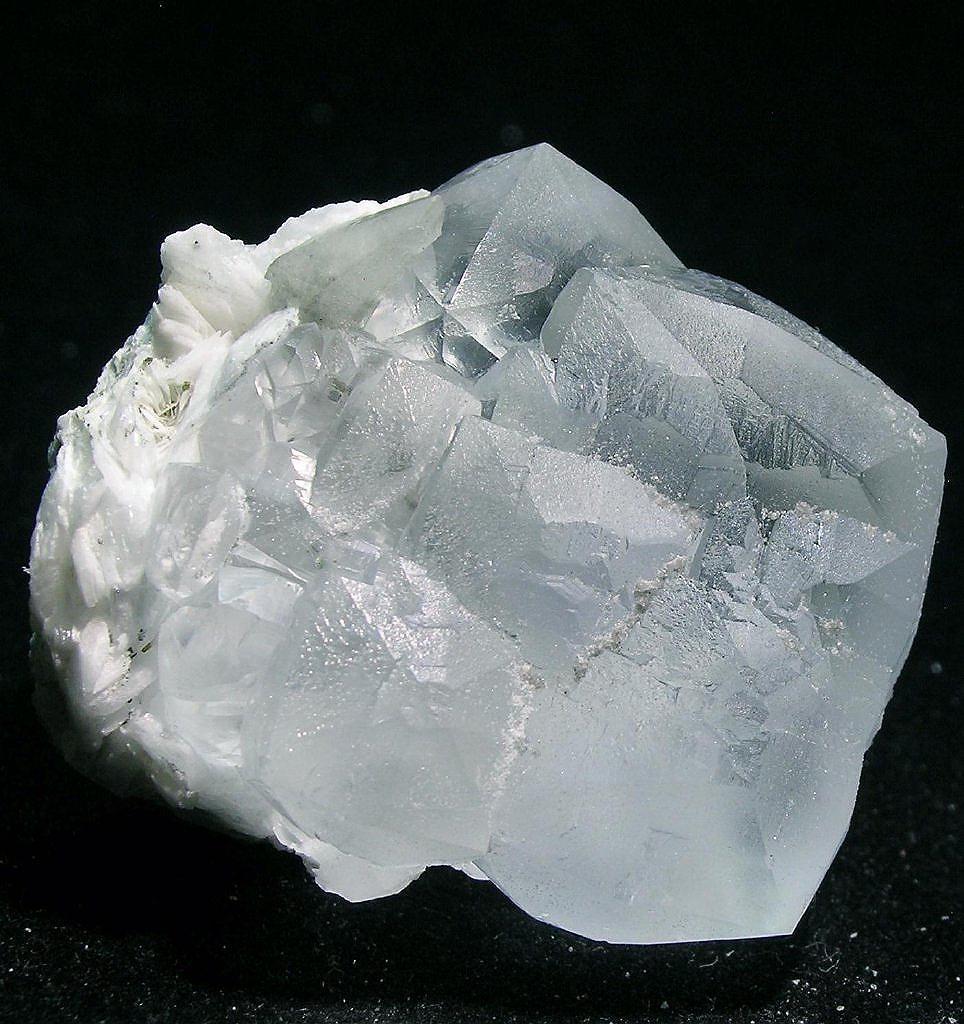 hematitehearts:  Fluorite on BaryteLocality: Jaimina Mine, Caravia, Asturias, Spain