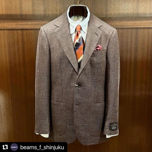 #Repost @beams_f_shinjuku with @make_repost ・・・ ＜22SS JACKET STYLE＞ jacket #beamsfshirts #luigibor