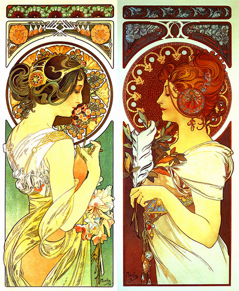 Porn Pics unaffiliatedmagpie:  Alphonse Maria Mucha