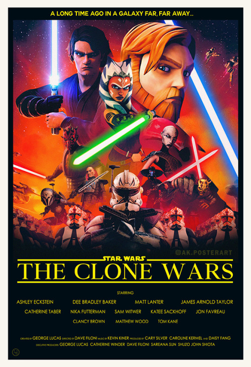 Star Wars: The Clone Wars retro poster! Patreon is liveVisit my Shop