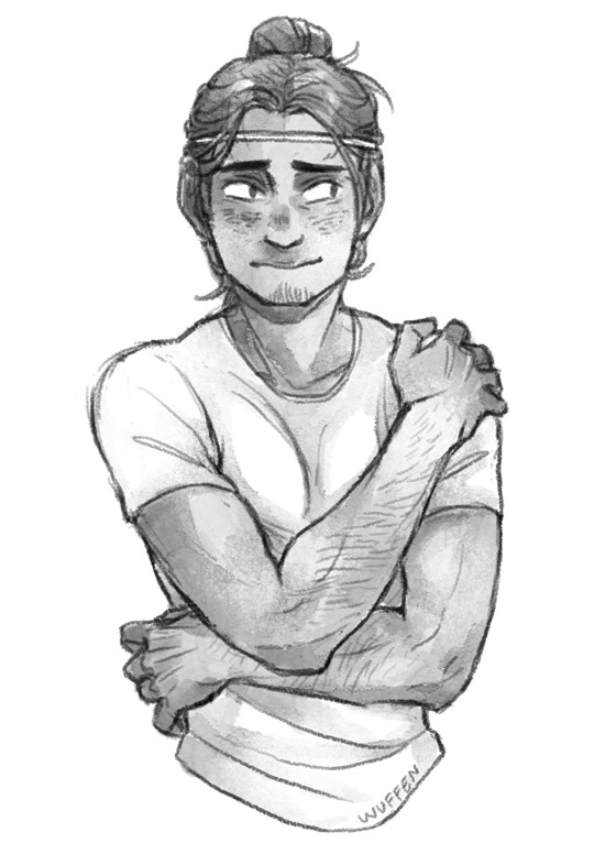 poulerslashes:  wuffen:  tight shirt asahi has brought me so many new followers hello friends i approve of your interests  clearly this means you should draw more tight shirt asahi.   i’ll get on itin the meantime have this one i drew at the same time