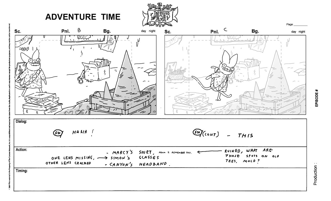 wolfhard:Heyy, here are some storyboard pages from the A.T. finale, labeled background