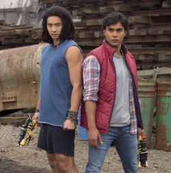 Yoshi Sudarso &amp; Brennan MejiaPower Rangers Dino Charge