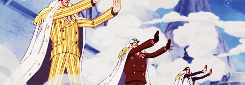 dressrosas:  “It didn’t hit the execution platform?” “Why did it veer off? T-that’s…the Three Admirals!”  Can’t stop going lol over this - grown up men bickering like little kids. 8’D ♥