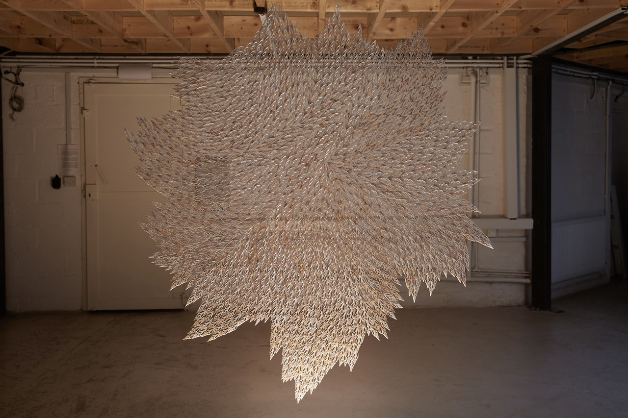 itscolossal:  New Textural Sculptures Made With Swirls of Seashells by Rowan Mersh