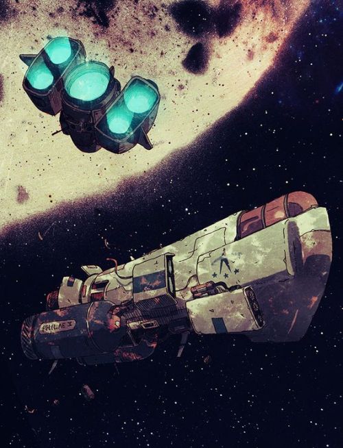metal-maniac-starship-mechanic:  Star Quest by Guillaume Singelin 