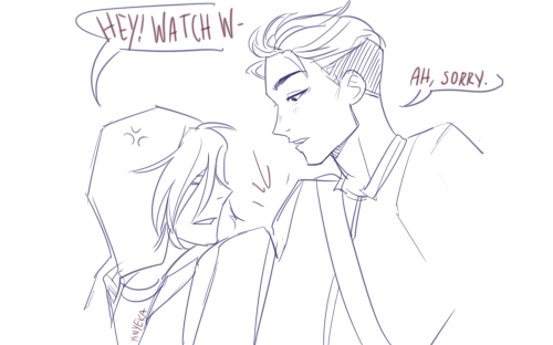 anyeka: yurio having a major friend crush on otabek (high school au)