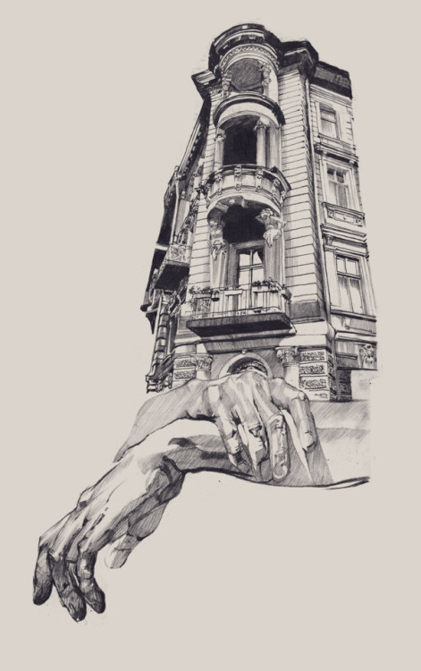 devidsketchbook: &ldquo;ARCHITECTURE ODESSA&rdquo; DRAWINGS BY DASHA PLISKA Ukraine, Odessa 