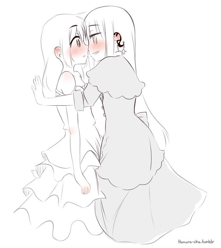 homura-chu:  one drawing inspired 7 more. / v \ hehe woops   o-oh my goodness