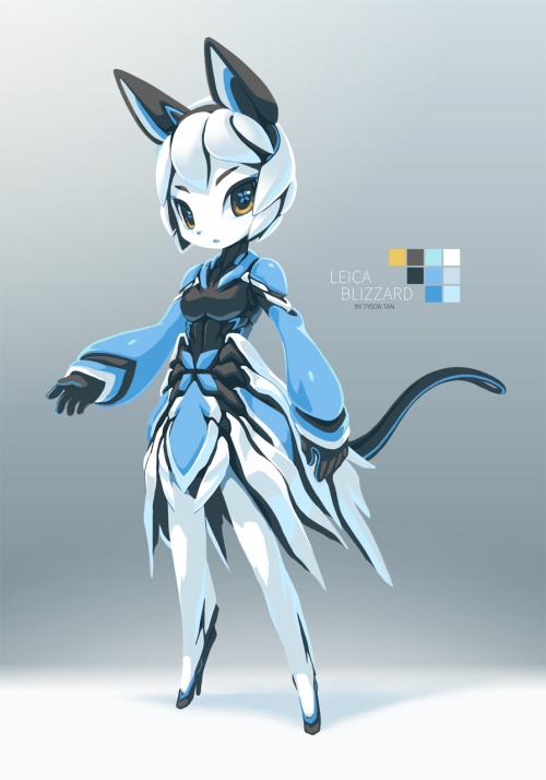 tysontan:  LEICA BLIZZARD ver.5The newest design of one of the most important character in my work-in-progress project: Electric Hearts. She is a cat-based android.