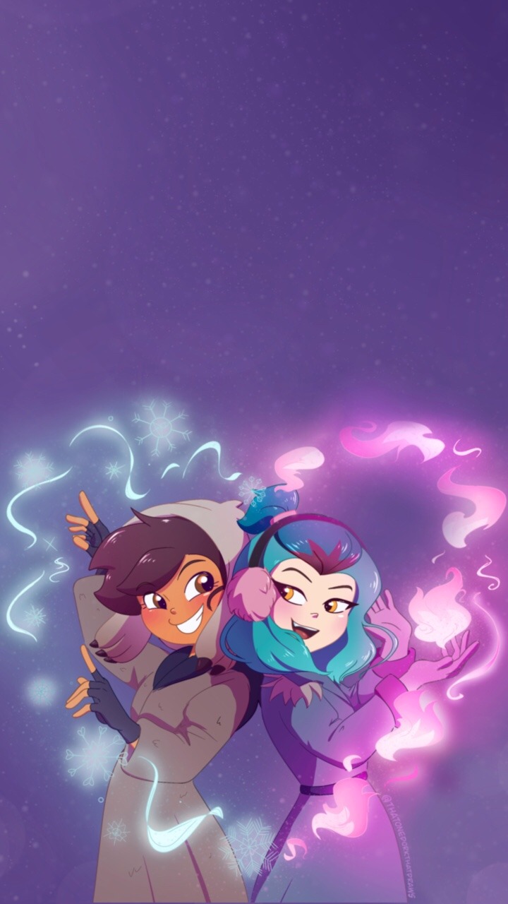 Lumity Witch Glow Flat Phone Wallpaper by akkinight on DeviantArt