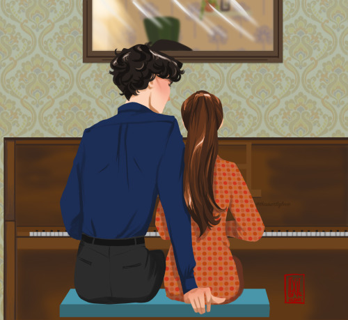 thisisartbylexie: Sherlolly 30 Day OTP Challenge - Day 4: One person playing an instrumentIt’s