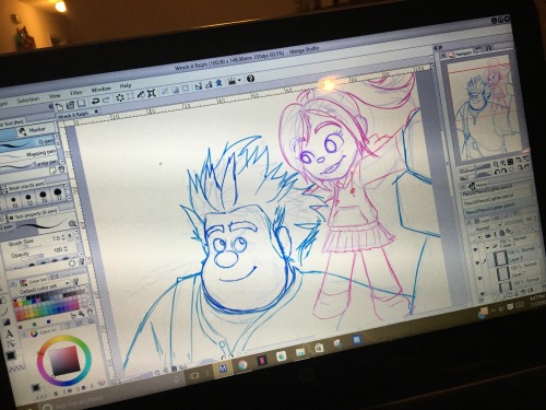 Heard there was new Wreck It Ralph and got so excited. Had to draw.