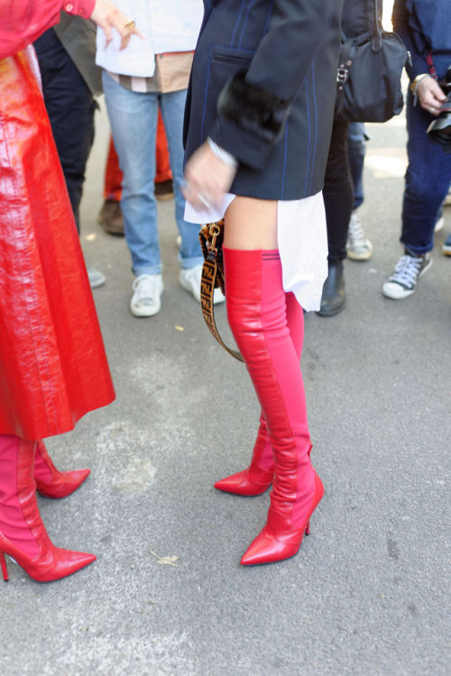 donnadelfuturo:Milan Fashion Week September 2017 - Chiara Ferragni ’s boots