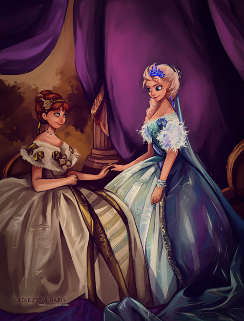 beiibis:The royal family of Arendelle So I just thought Elsa would like to make herself a new ice dr