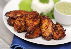 do-not-touch-my-food:  Smoked Chicken Wings with Creamy Cilantro Dip