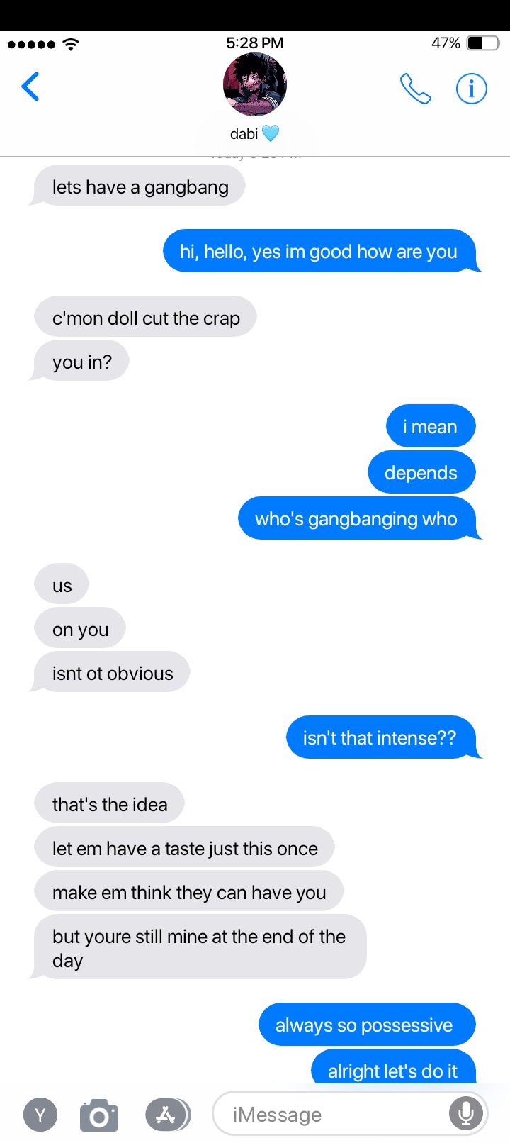 BESTIE YOU GOTTA GIVE US A PART TWO OF THEM ASKING OF A GANGBANG, WE NEED MORE CHARACTERS