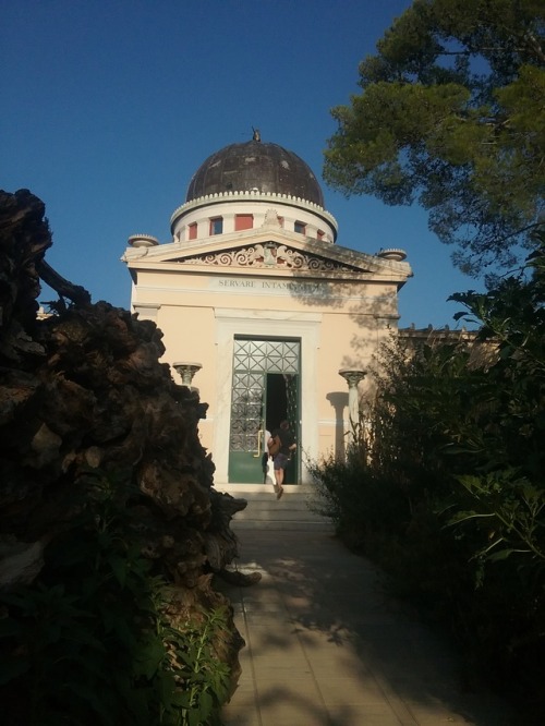 In the midst of the Greek National Observatory on the Hill of the Muses.