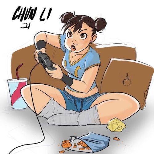 Porn photo ninsegado91: sketchlab:  Chun Li 21 - Lazy