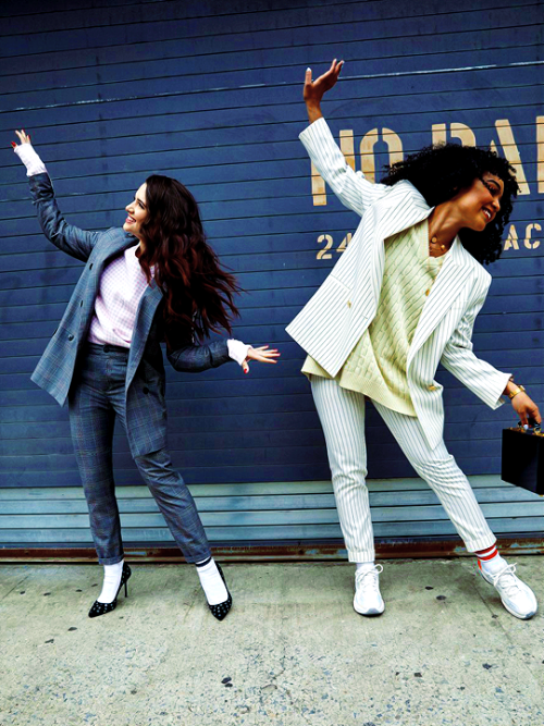 dailyboldtype: Katie Stevens &amp; Aisha Dee ©Allie Holloway for Seventeen Magazine, 2