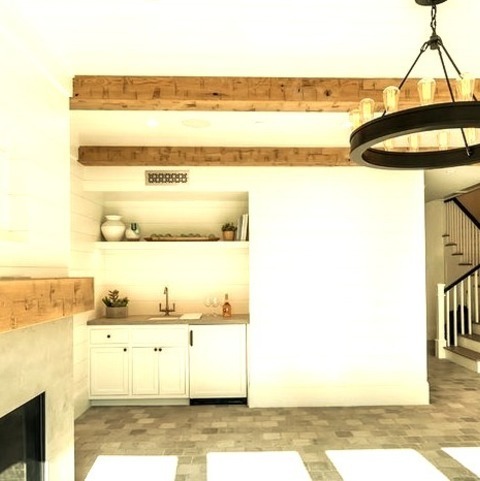 Game Room Family RoomIdeas For A Large, Enclosed, Country Gaming Room Redesign With White Walls, A Traditional