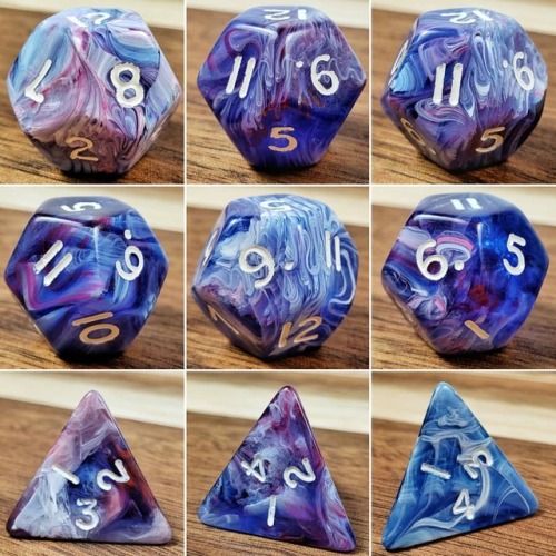 polyhedral-amorous: Chessex Rainbow Lapis (went OOP around the year 2000). One of my absolute favori