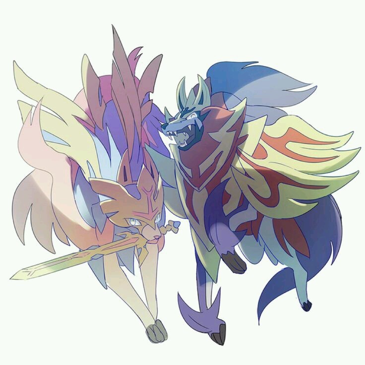 Pokémon Sword and Shield legendaries Zacian, Zamazenta and