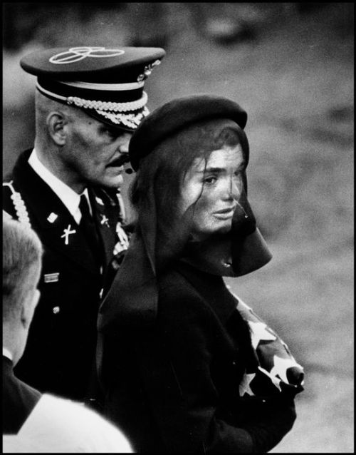 Arlington, Virginia. November 25, 1963. Jacqueline KENNEDY at John F. KENNEDY&rsquo;s funeral.